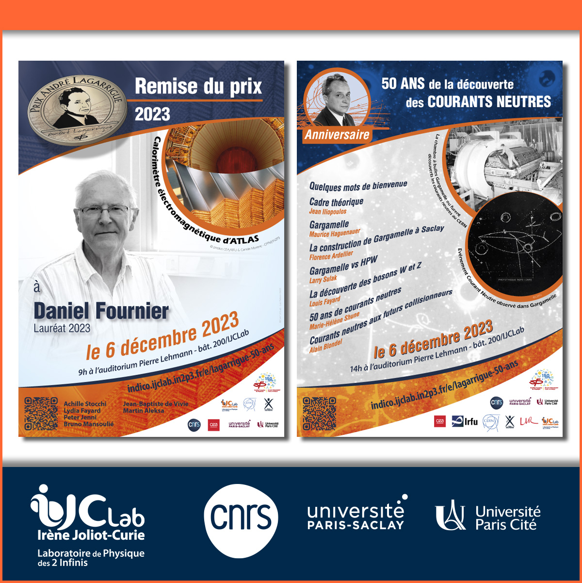 Awarding of the Lagarrigue 2023 prize - Celebration of the 50th anniversary of the discovery of weak neutral currents