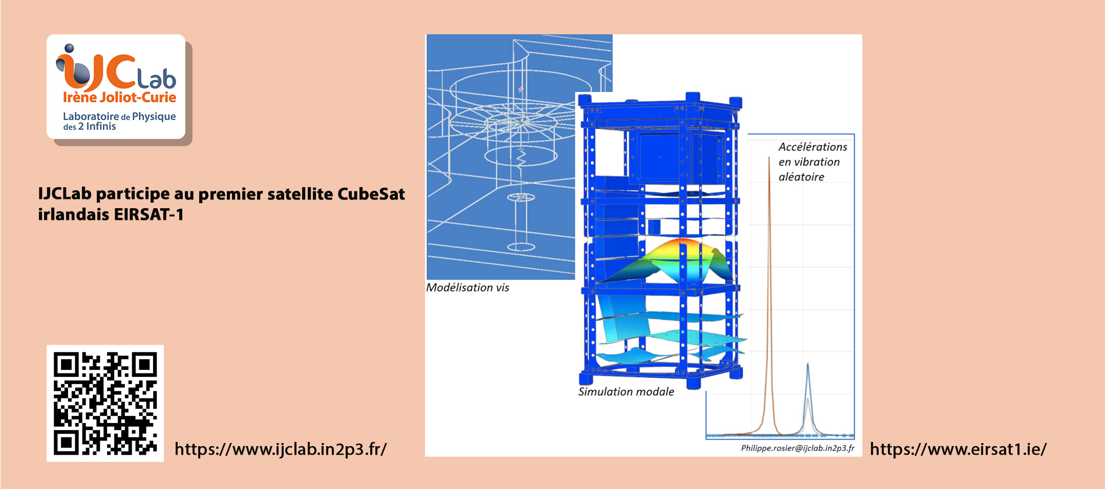 IJCLab participates in the first Irish CubeSat satellite EIRSAT-1