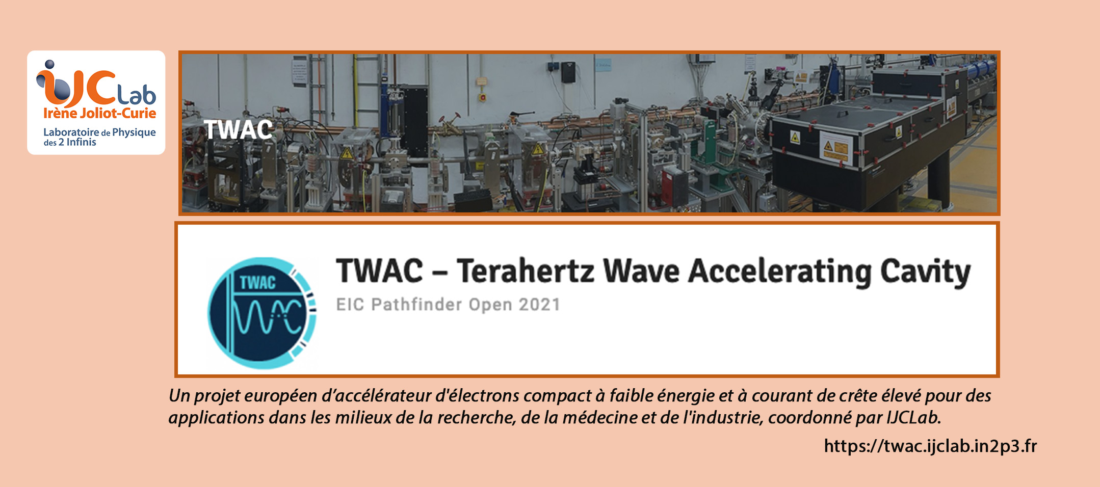 Spotlight on the European project TWAC coordinated by IJCLab